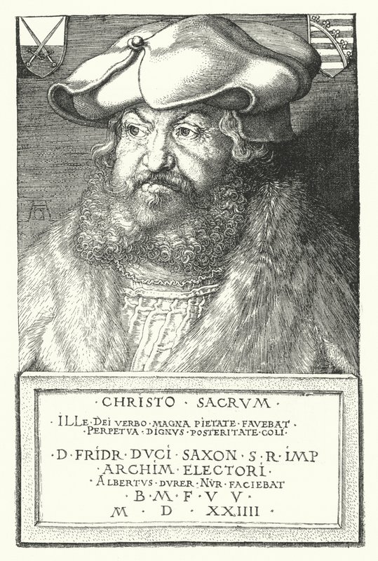 Fryderyk III, elektor saski autorstwa Albrecht Dürer