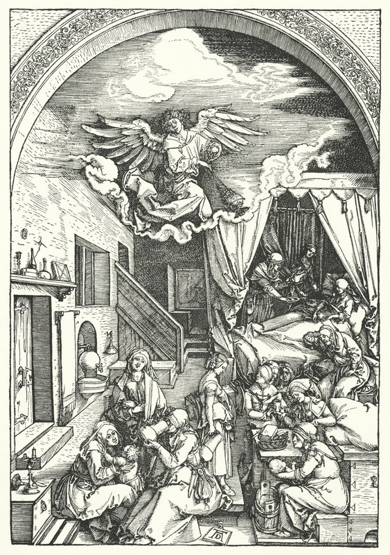 Narodziny Dziewicy autorstwa Albrecht Dürer