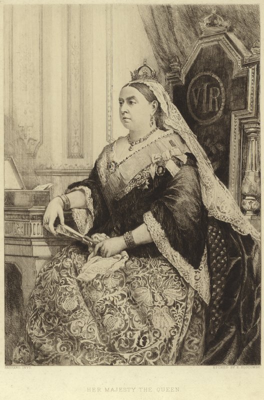 Portret królowej Wiktorii autorstwa Alexander Bassano