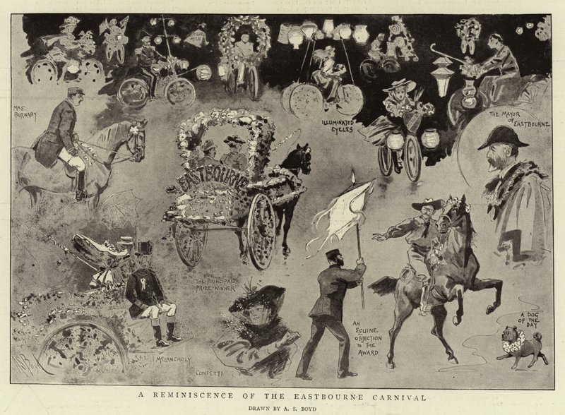 Reminiscencja karnawału w Eastbourne autorstwa Alexander Stuart Boyd