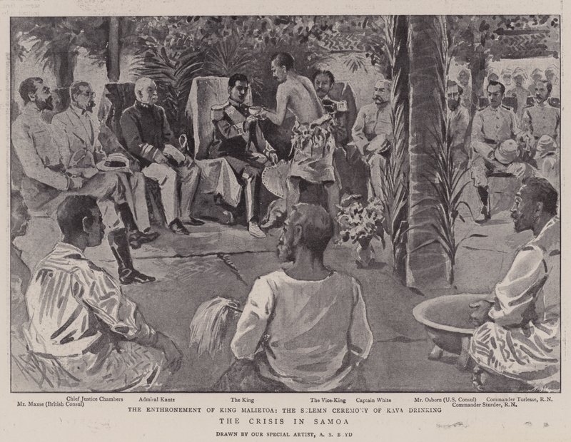 Kryzys na Samoa autorstwa Alexander Stuart Boyd