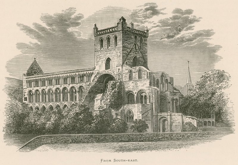Opactwo Jedburgh, od południowego wschodu autorstwa Alexander Francis Lydon