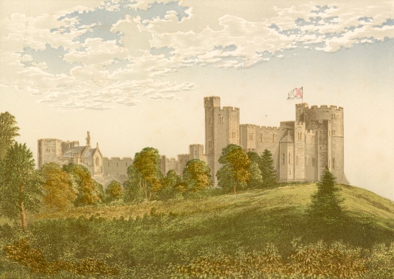 Zamek Peckforton autorstwa Alexander Francis Lydon