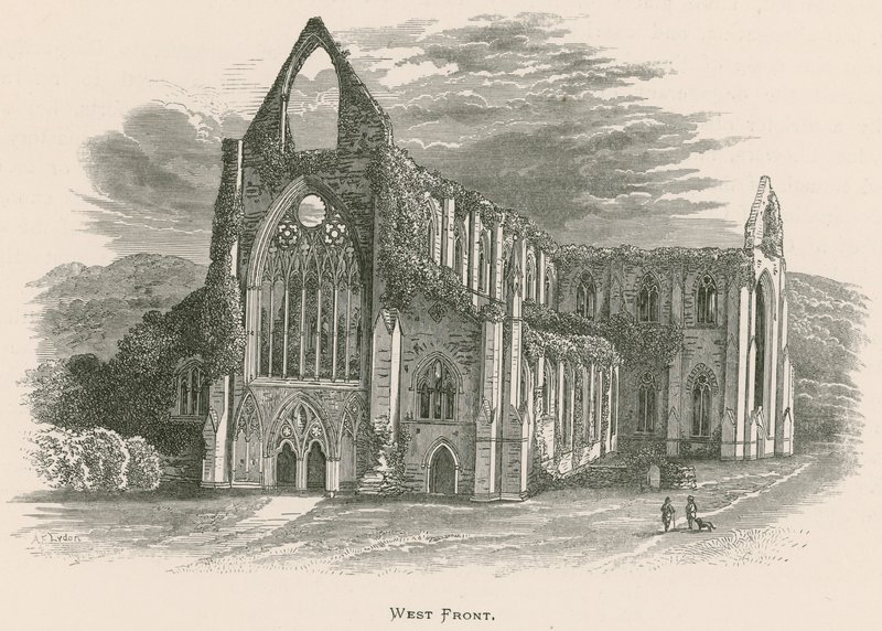 Opactwo Tintern, front zachodni autorstwa Alexander Francis Lydon