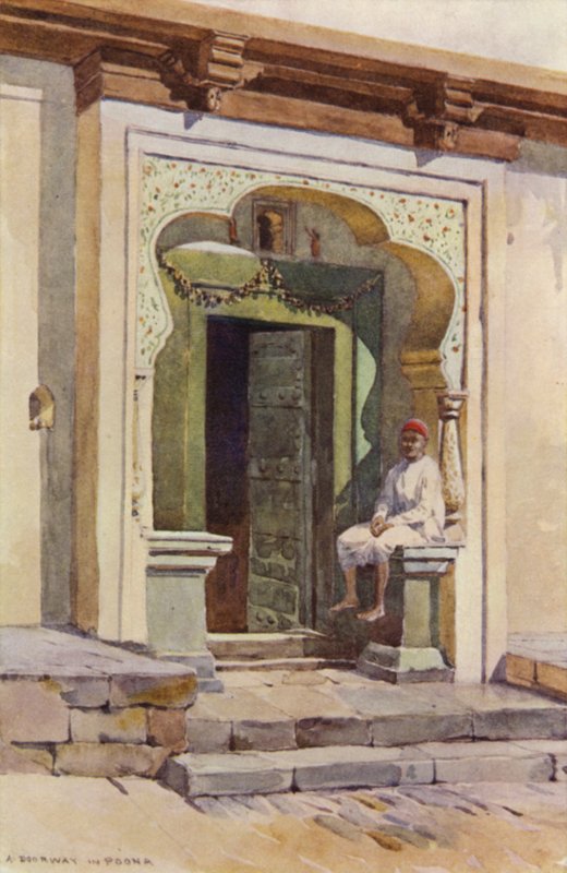 Drzwi, Poona autorstwa Alexander Henry Hallam Murray