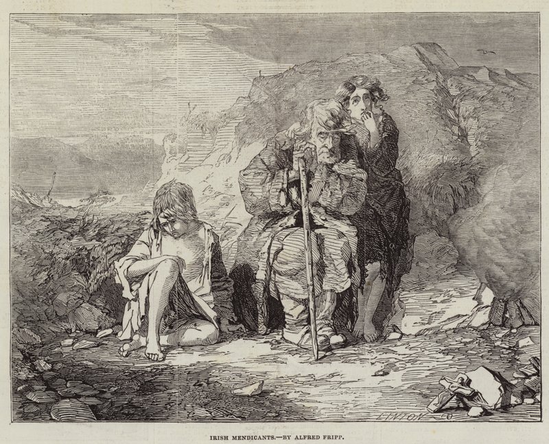 Irlandzcy żebracy autorstwa Alfred Downing Fripp