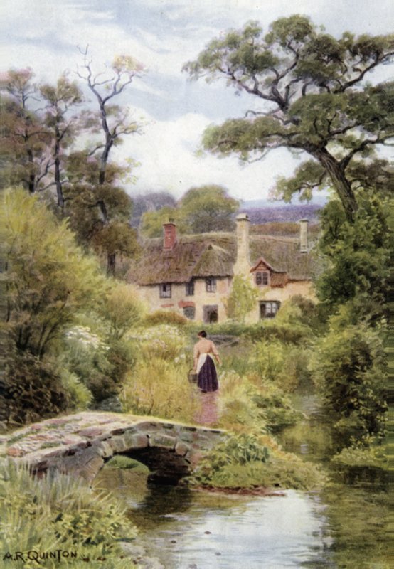 Kładka, niedaleko Porlock, Somerset autorstwa Alfred Robert Quinton
