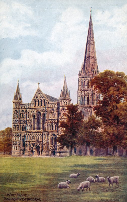 Katedra w Salisbury, front zachodni autorstwa Alfred Robert Quinton