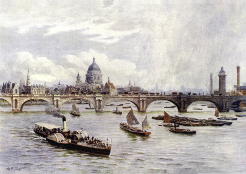 Katedra św. Pawła i most Waterloo autorstwa Alfred Robert Quinton