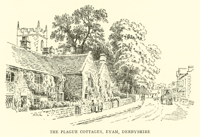Domki Plagi, Eyam, Derbyshire autorstwa Alfred Robert Quinton