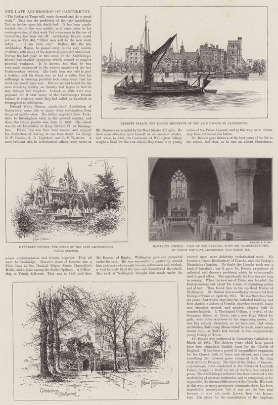 Zmarły arcybiskup Canterbury autorstwa Alfred Robert Quinton