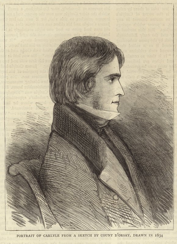 Portret Thomasa Carlylea autorstwa Alfred Comte d