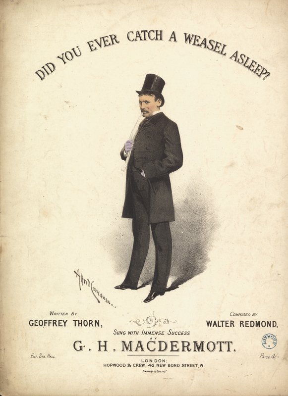 Czy kiedykolwiek złapałeś śpiącą łasicę? autorstwa Alfred Concanen