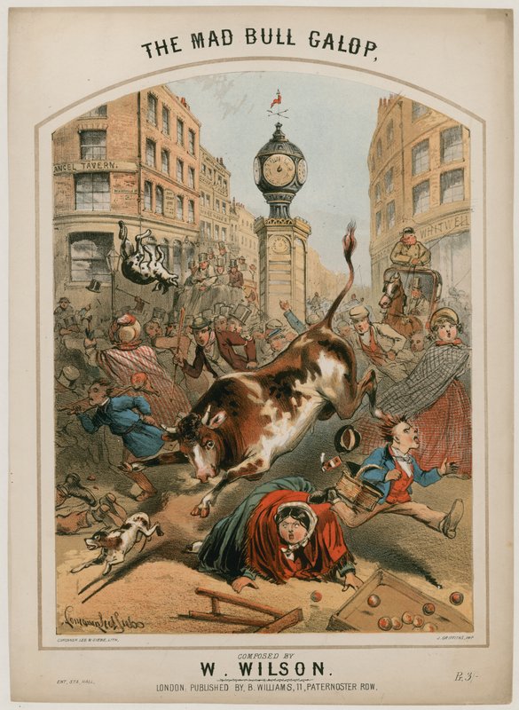 Galop Szalonego Byka autorstwa Alfred Concanen