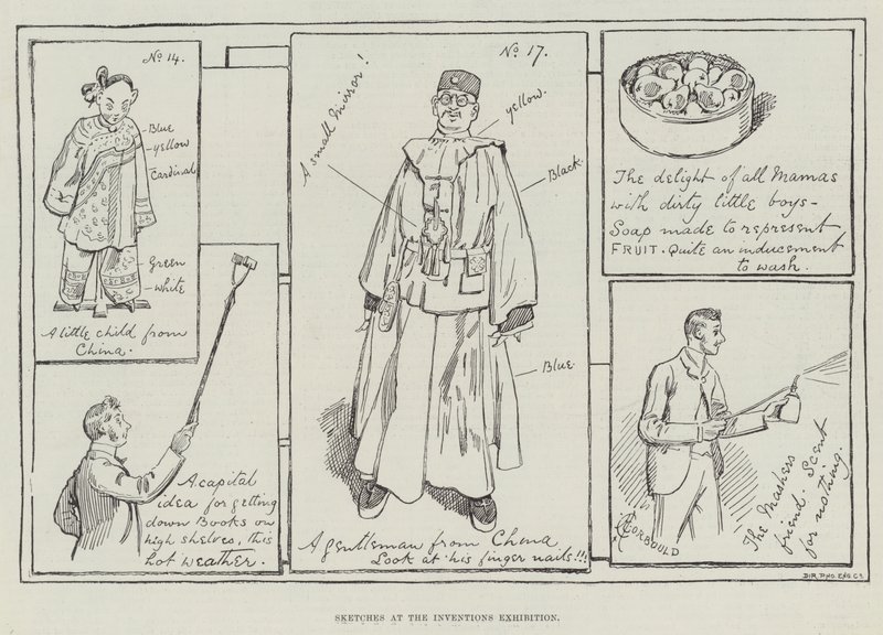 Szkice na wystawie Wynalazki autorstwa Alfred Courbould