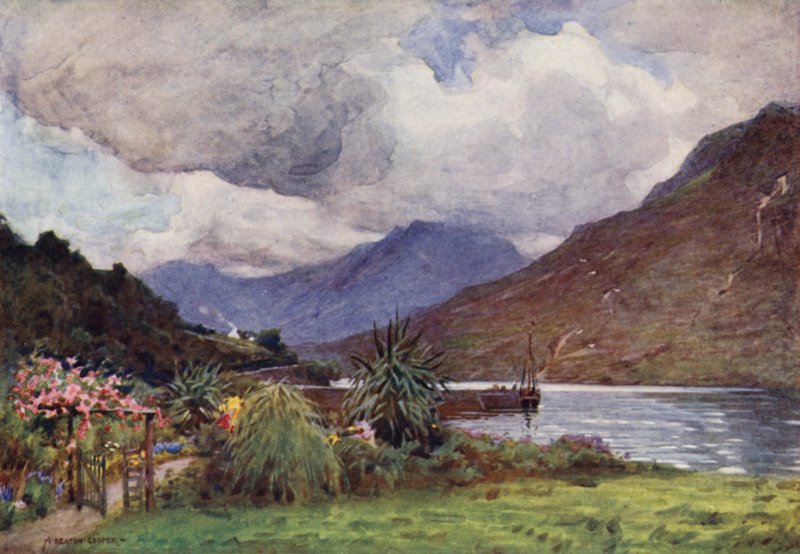 Ogród w Leenane, Connemara autorstwa Alfred Heaton Cooper