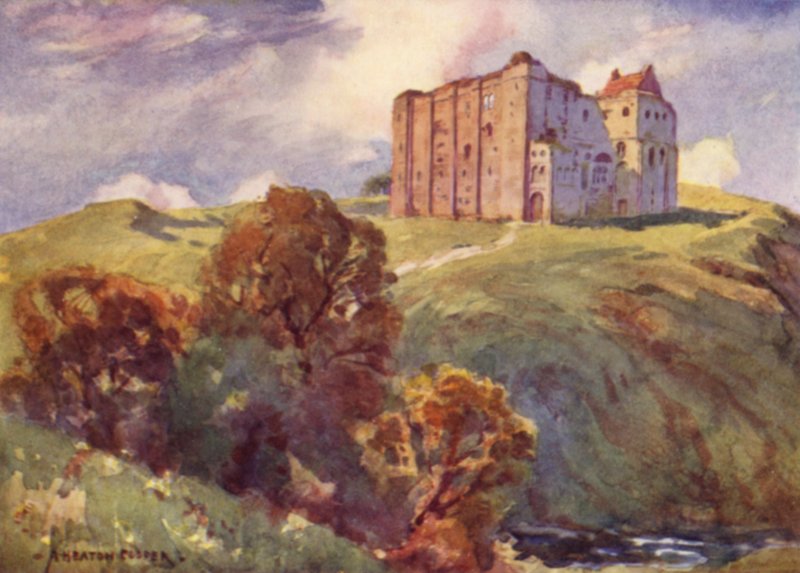 Powstanie zamku, Norfolk autorstwa Alfred Heaton Cooper
