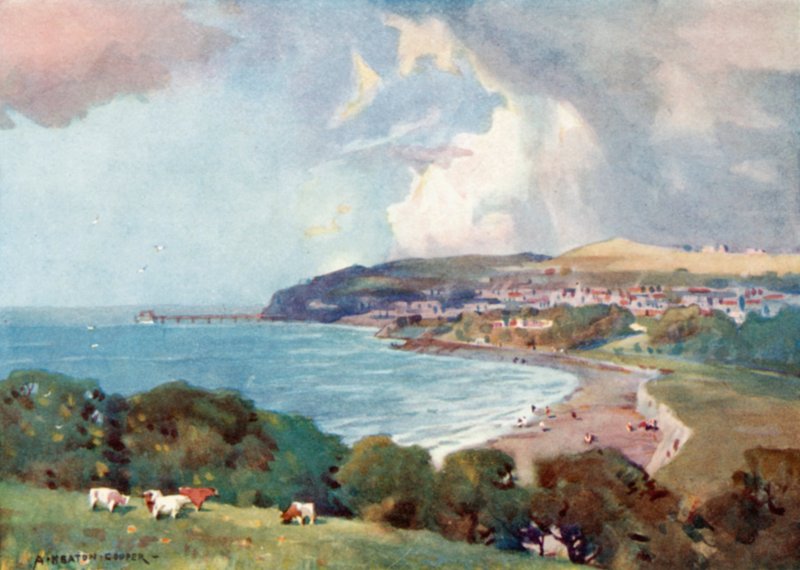 Clevedon, niedaleko Bristolu (kolor lito) autorstwa Alfred Heaton Cooper