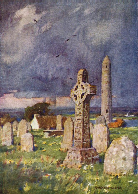Clonmacnoise, hrabstwo Roscommon autorstwa Alfred Heaton Cooper