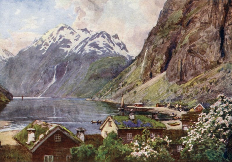 Fiord Geiranger autorstwa Alfred Heaton Cooper