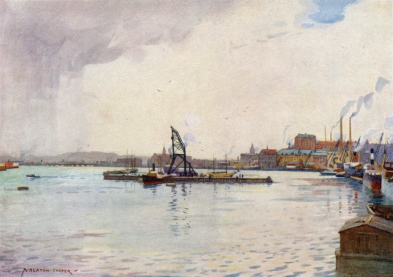 Göteborg, port autorstwa Alfred Heaton Cooper