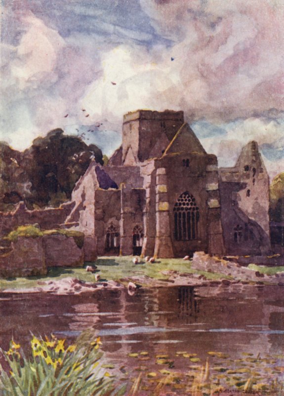 Opactwo Świętego Krzyża, Thurles, hrabstwo Tipperary autorstwa Alfred Heaton Cooper