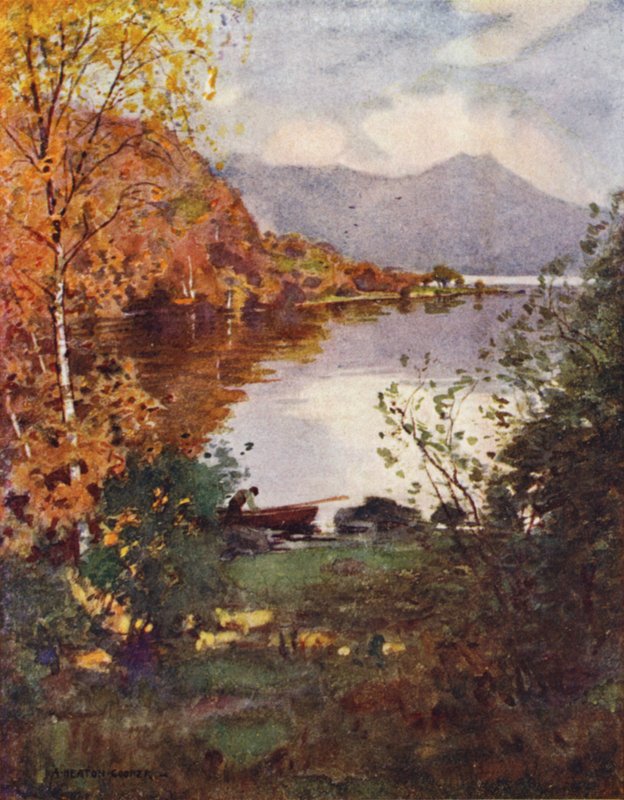 Wyspa Innisfallen, Killarney autorstwa Alfred Heaton Cooper