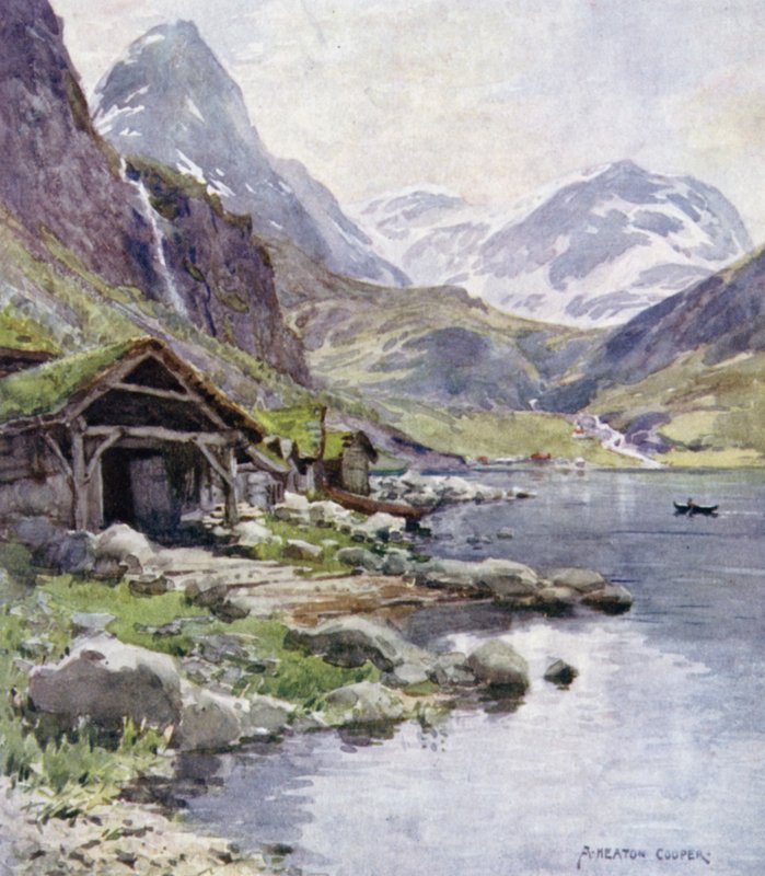 Meraak, fiord Geiranger autorstwa Alfred Heaton Cooper