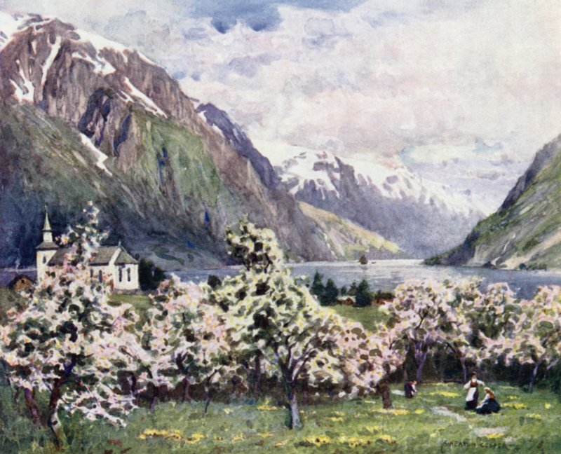 Oode, fiord Hardanger autorstwa Alfred Heaton Cooper