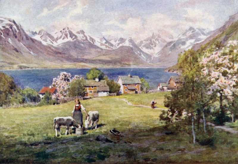 Fiord Romsdal, z Naes autorstwa Alfred Heaton Cooper