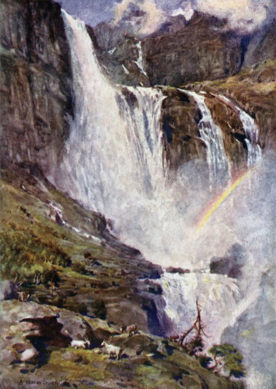 Skjaeggedalsfos, fiord Hardanger autorstwa Alfred Heaton Cooper