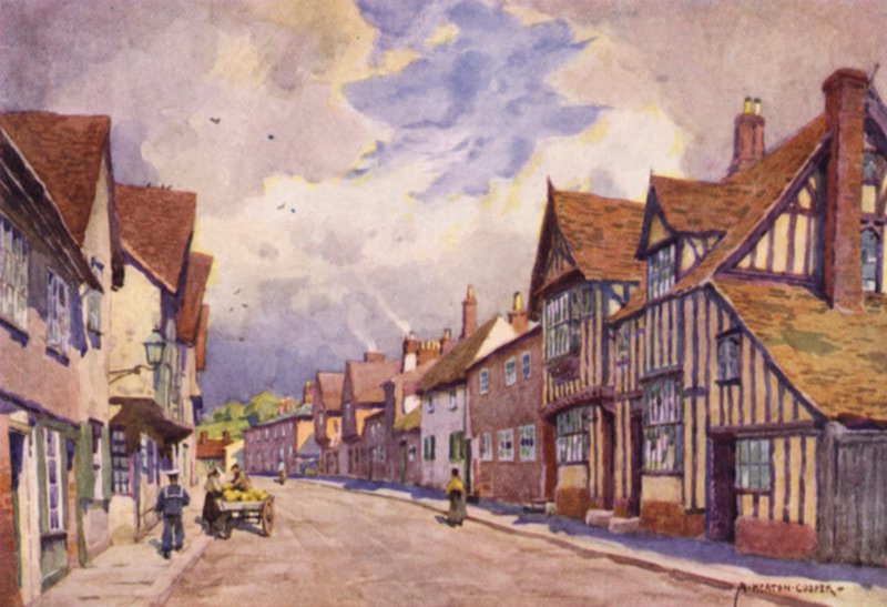Old Moot Hall, Sudbury, Suffolk autorstwa Alfred Heaton Cooper