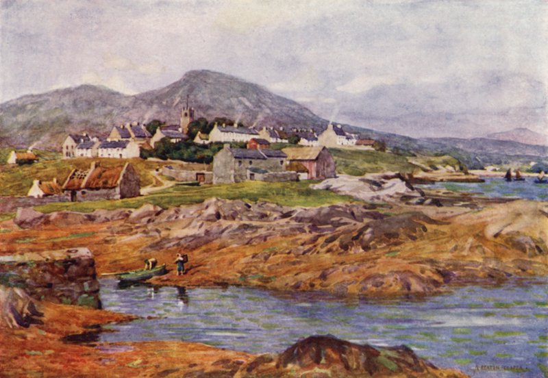 Wioska Roundstone, hrabstwo Galway autorstwa Alfred Heaton Cooper