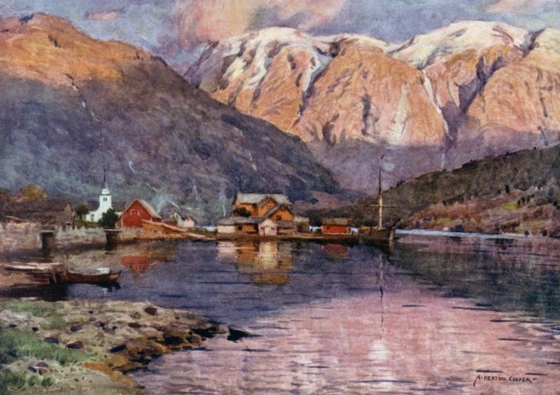Ulvik, fiord Hardanger autorstwa Alfred Heaton Cooper