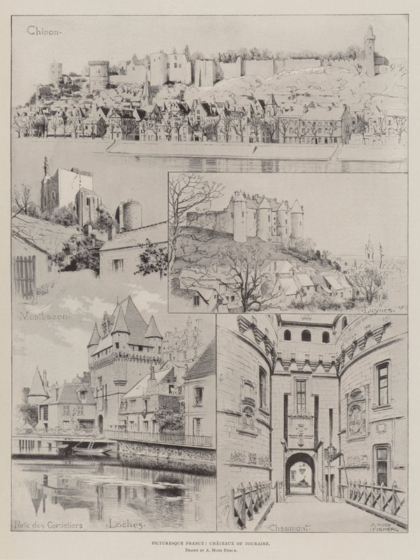 Malownicza Francja, Chateaux of Touraine autorstwa Alfred Hugh Fisher