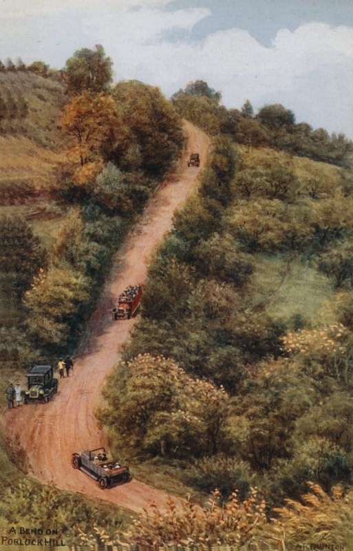 Zakręt, Porlock Hill autorstwa Alfred Robert Quinton
