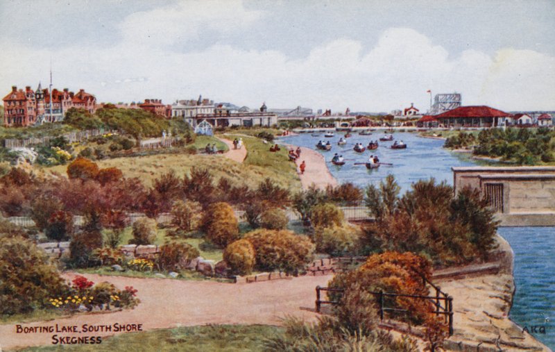 Jezioro żeglarskie, South Shore, Skegness autorstwa Alfred Robert Quinton