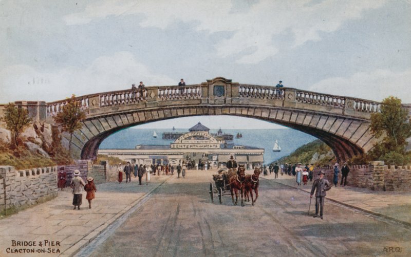 Most i molo, Clacton-on-Sea autorstwa Alfred Robert Quinton