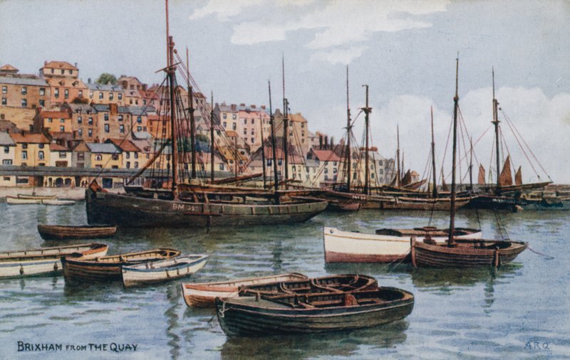 Brixham, od nabrzeża autorstwa Alfred Robert Quinton