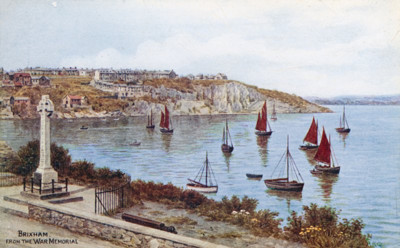 Brixham, z Pomnika Wojny autorstwa Alfred Robert Quinton