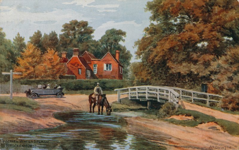 Splash wody Brockley, Brockenhurst autorstwa Alfred Robert Quinton