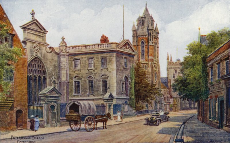 Cambridge: Peterhouse College (kolor lito) autorstwa Alfred Robert Quinton