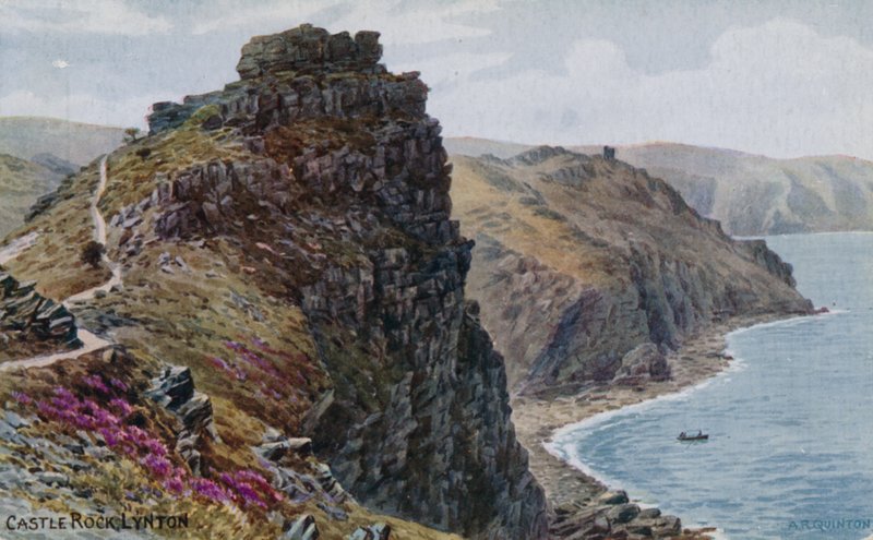 Castle Rock, Lynton autorstwa Alfred Robert Quinton