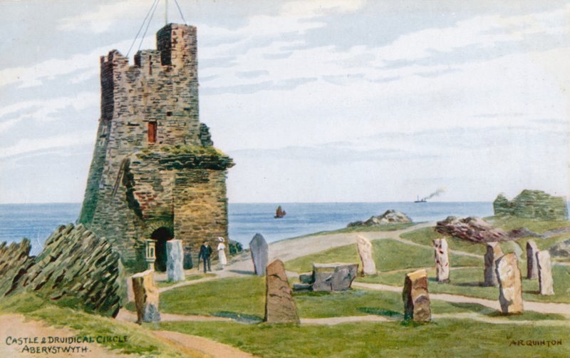 Zamek i krąg Druidów, Aberystwyth autorstwa Alfred Robert Quinton