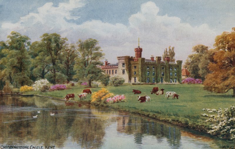 Zamek Chiddingstone, Kent autorstwa Alfred Robert Quinton