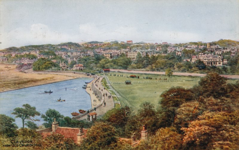 Clevedon, z Old Church Hill autorstwa Alfred Robert Quinton