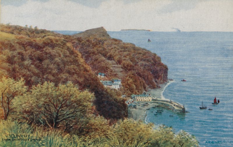 Clovelly z Hobby Drive (kolor lito) autorstwa Alfred Robert Quinton