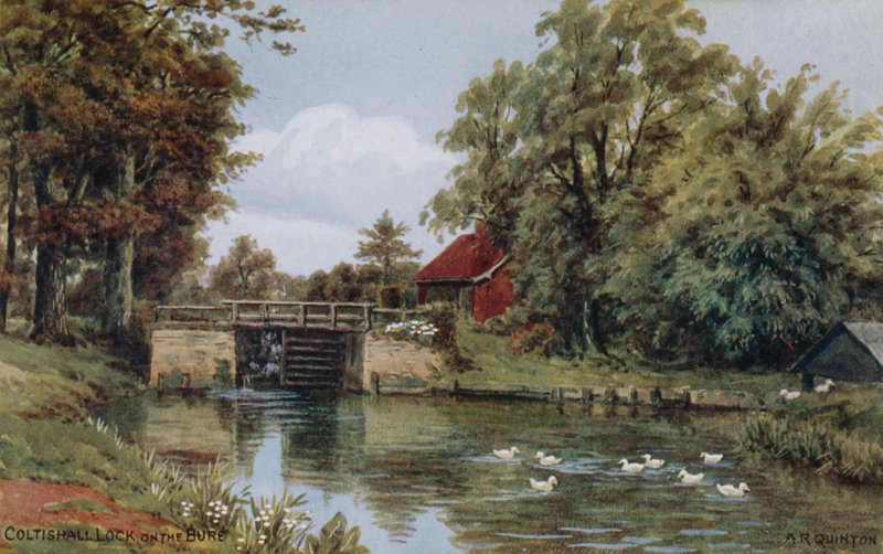 Zamek Coltishall, na Bure autorstwa Alfred Robert Quinton