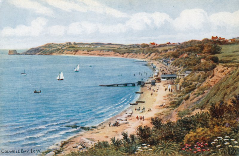 Colwell Bay, I O W autorstwa Alfred Robert Quinton