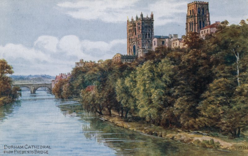 Katedra w Durham, z mostu Prebends autorstwa Alfred Robert Quinton